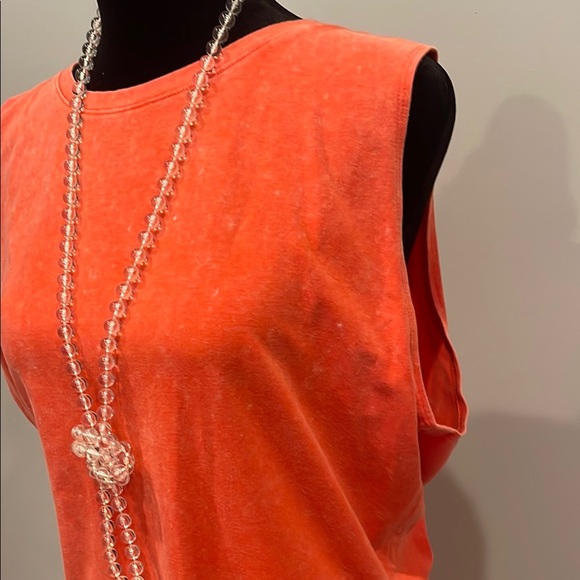 Vibrant Orange Sleeveless Dress Victoria’s Secret pink brand - Picture 2 of 3